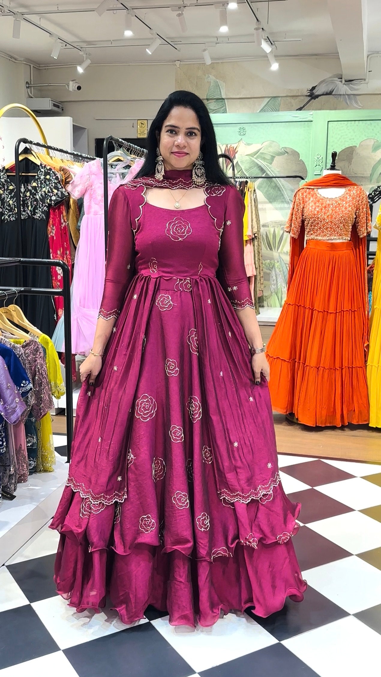 Sitara – Lehenga With Peplum – Pink